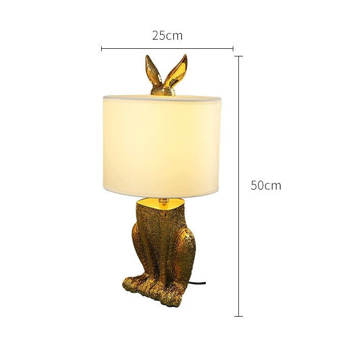 Lampe de table lapin – lumière douce et poésie sculptée