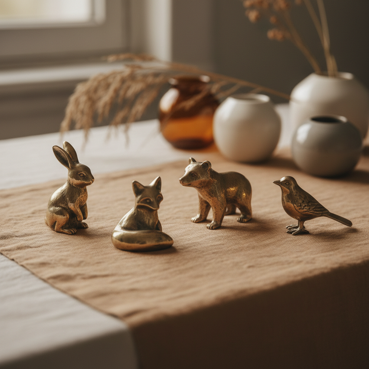 Figurines en laiton