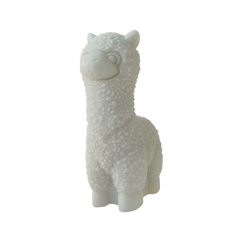 moule silicone blanc alpaga lama