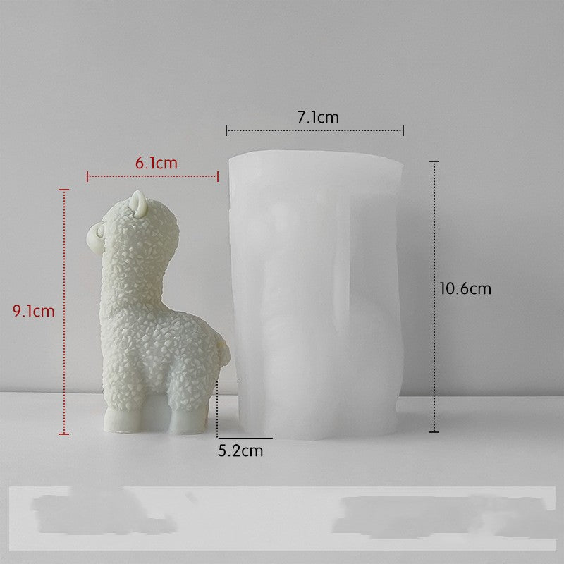 Image 5 → Moule silicone lama – dimensions et gabarit technique