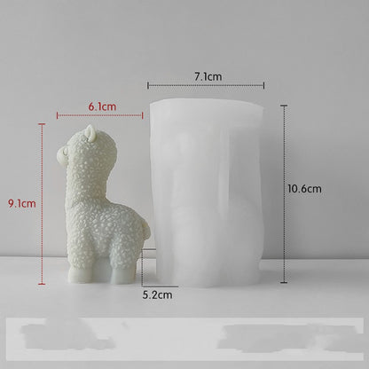 Image 5 → Moule silicone lama – dimensions et gabarit technique
