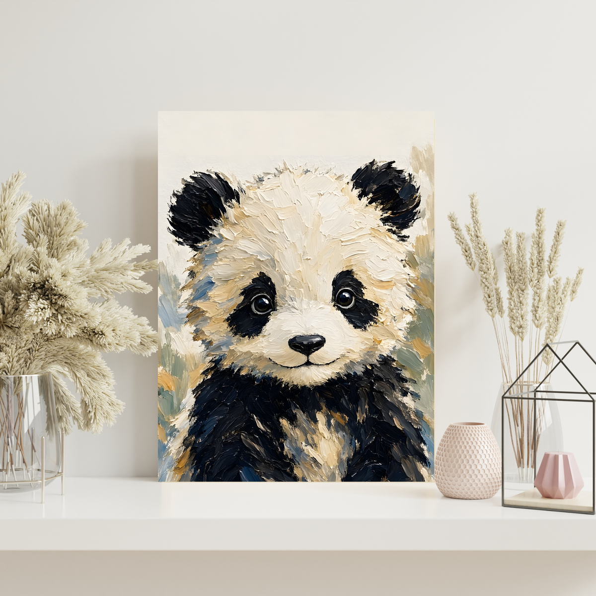 Poster bébé panda – affiche chambre d'enfant sans cadre