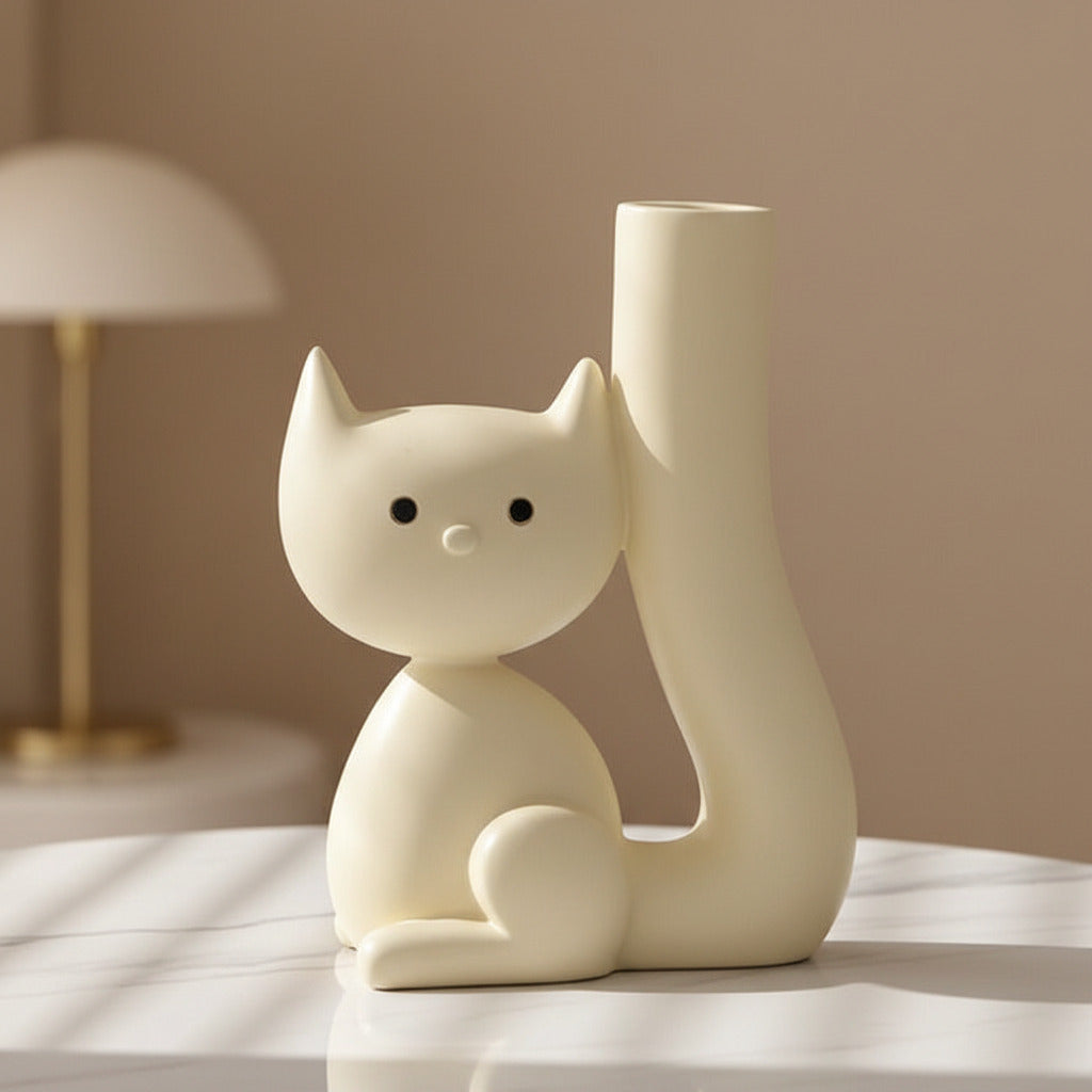 vase chat - idée cadeau original