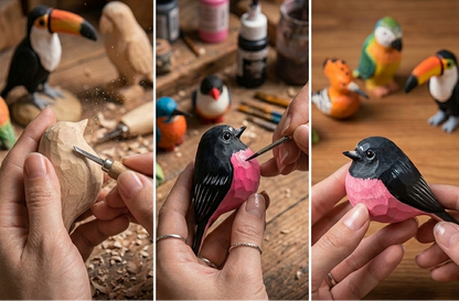 Figurine Marmotte en Tilleul – Sculptée à la Main, Symbole de Calme et de Simplicité