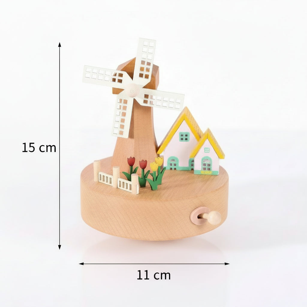 Boîte à musique en bois personnalisée - Le Moulin à Tendresse