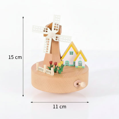 Boîte à musique en bois personnalisée - Le Moulin à Tendresse
