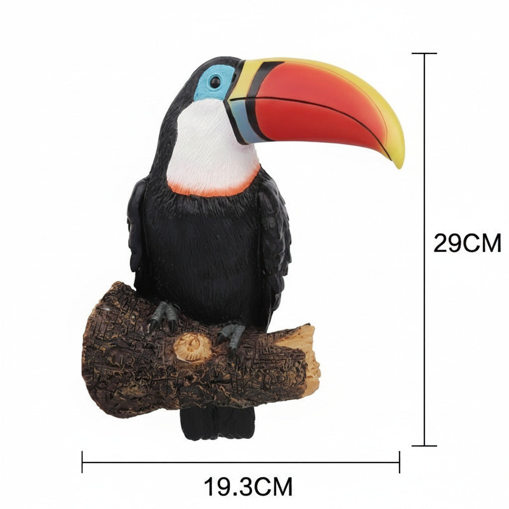 Décoration arbre toucan extérieur