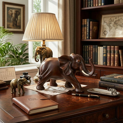 L’Éléphant majestueux – Une sculpture d’exception symbole de sagesse et de protection