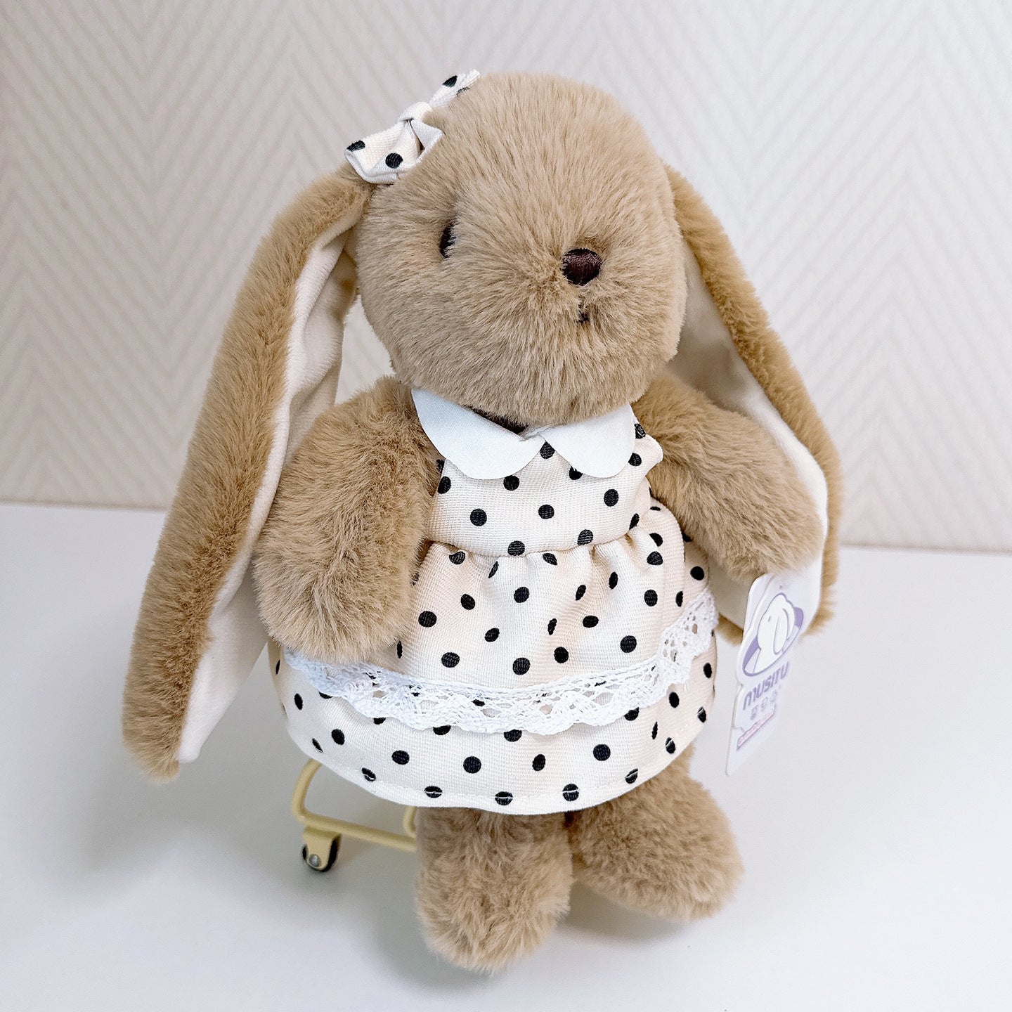 Modèle Poupinette - peluche lapin personnalisée