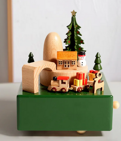 Boîte à musique en bois personnalisée - Mon premier Noël