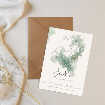 Affiche symbolique du prénom Jade – Fichier numérique à imprimer