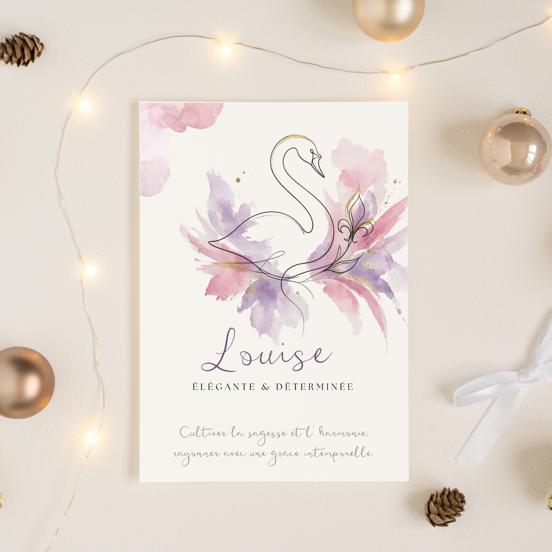 Affiche symbolique du prénom Louise