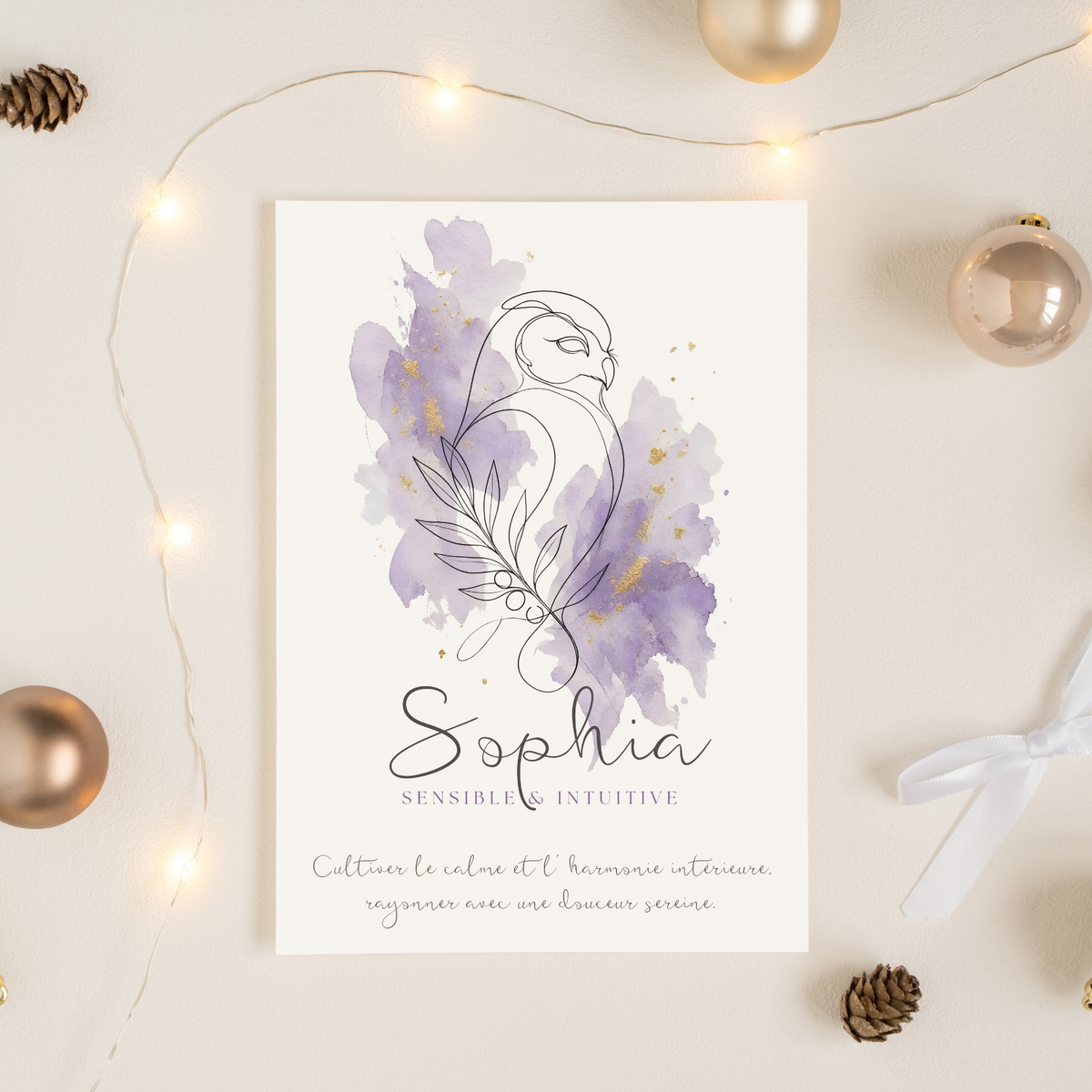 Affiche symbolique du prénom Sophia