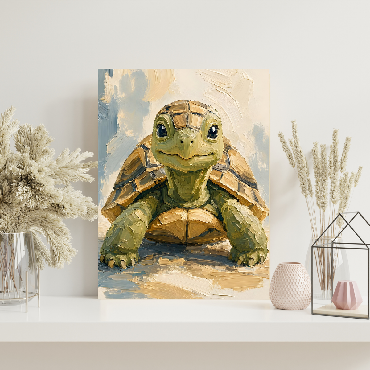 Poster bébé tortue de terre – affiche sans cadre