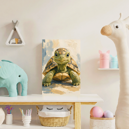 Poster bébé tortue de terre – affiche sans cadre