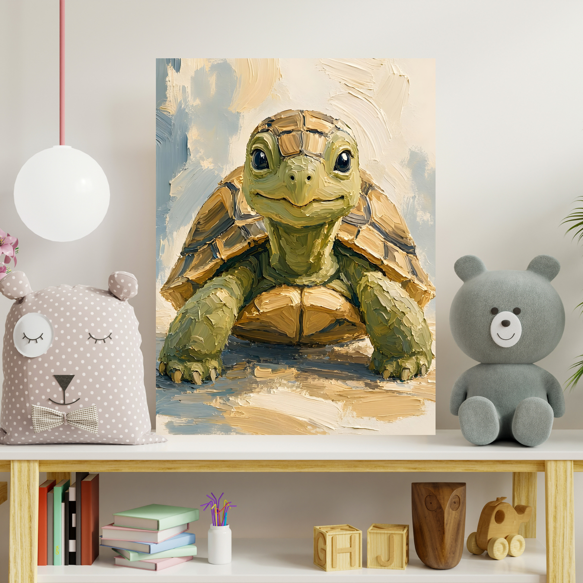 Poster bébé tortue de terre – affiche sans cadre