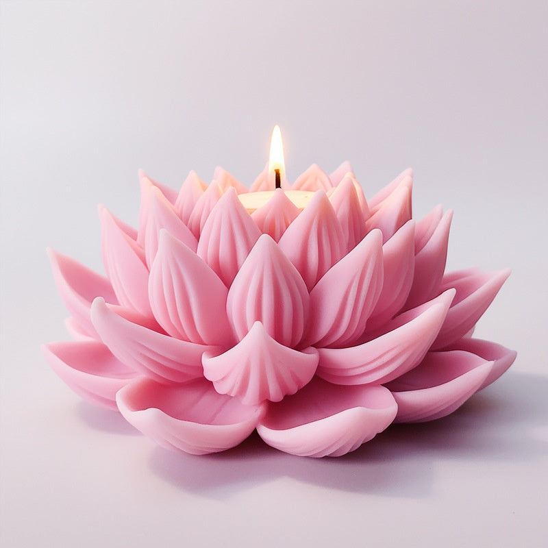bougie fleur de lotus - moule en silicone
