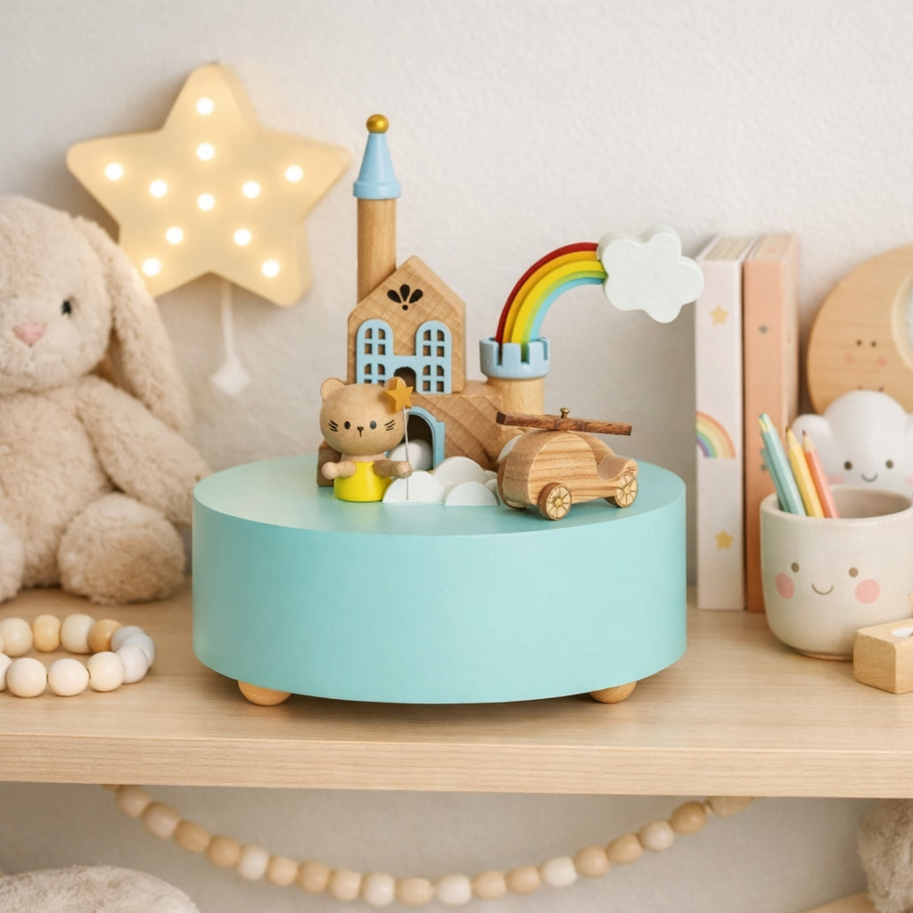 Boîte à musique en bois personnalisée - Mon petit chat