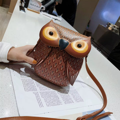 Mini Sac Bandoulière Chouette 3D – Petit Sac À Main Style Coréen