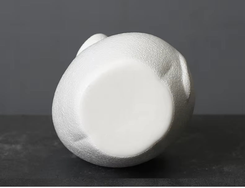 Vase Céramique Éléphant Kawaii – Vase Décoratif Fait Main pour Fleurs Séchées