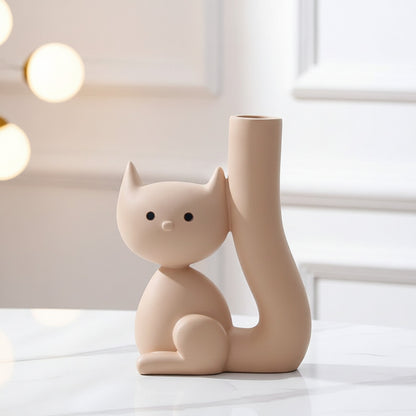vase chat trop mignon à offrir pour une idée cadeau original