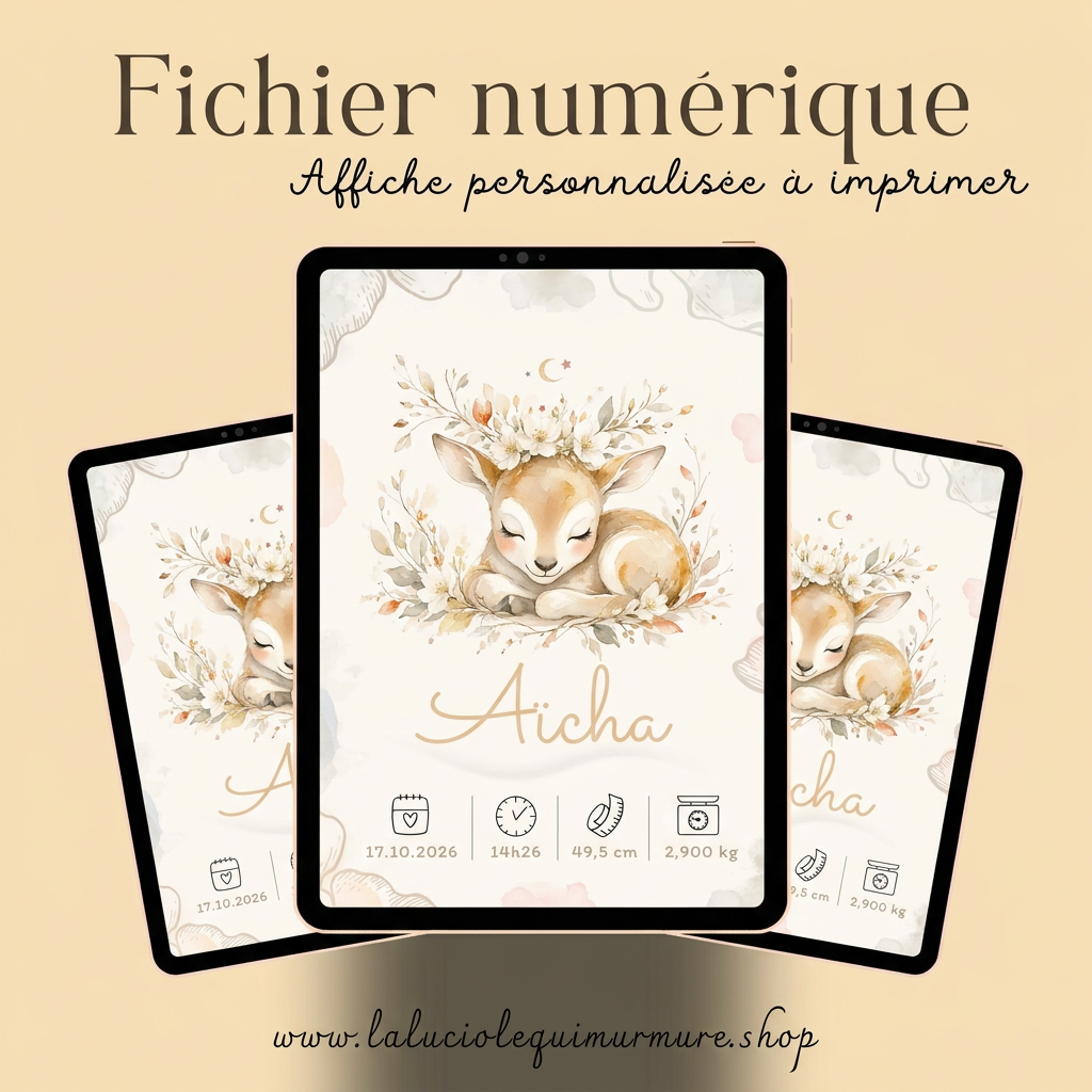 Fichier numérique Aïcha sur trois tablettes
