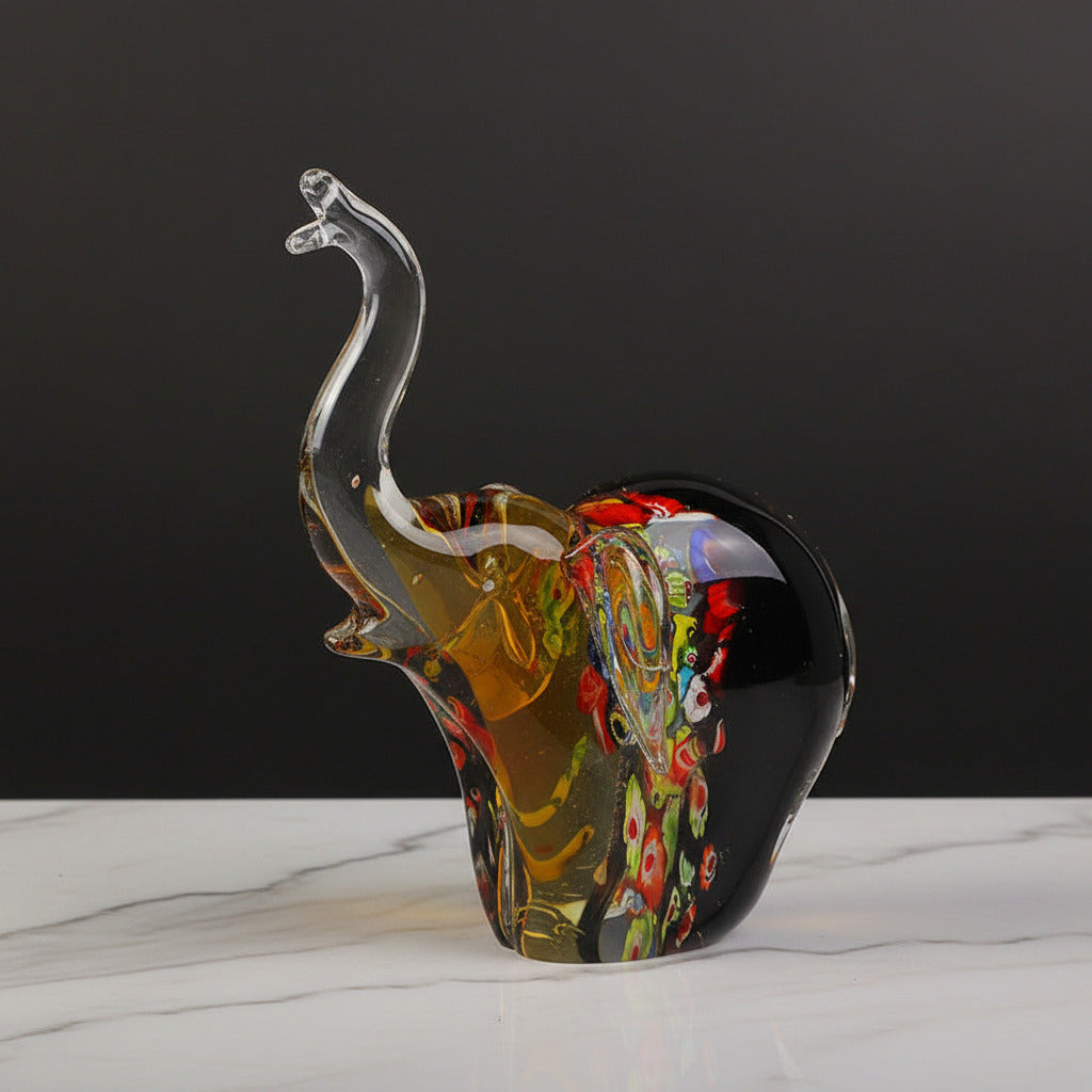 figurine en verre - éléphant