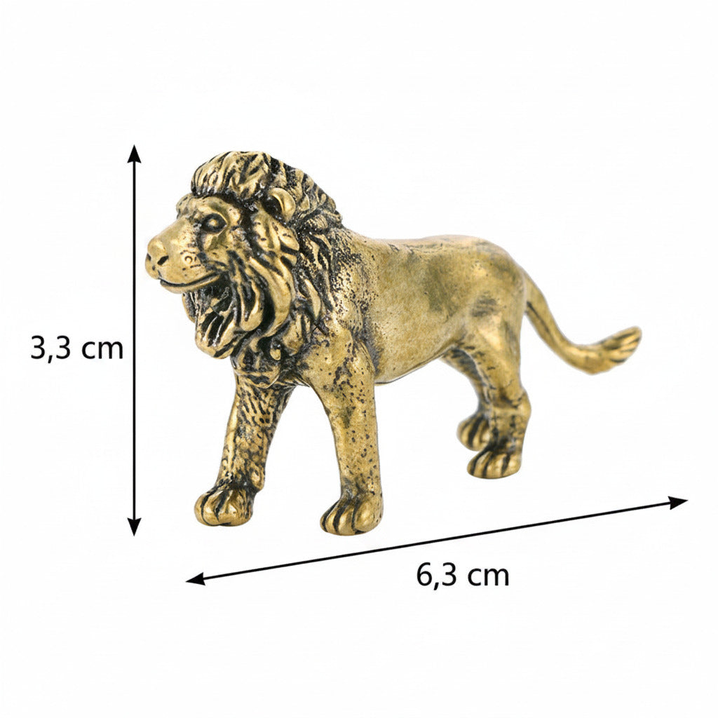 figurine laiton lion