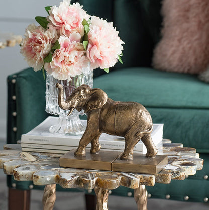 figurine serre livre elephant en decoration
