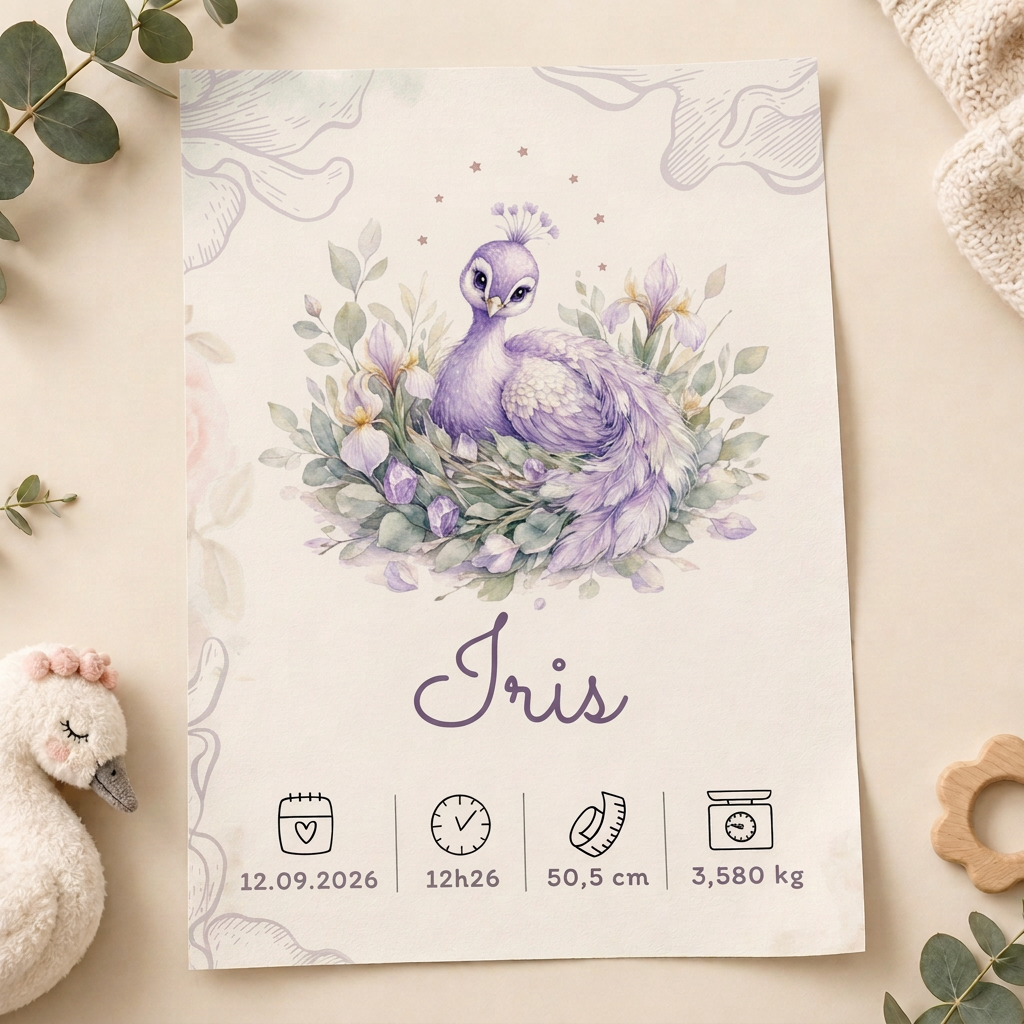 Poster Iris sans cadre dans le même décor