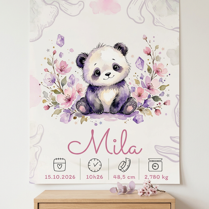Poster Mila au mur sans cadre ni fixation visible