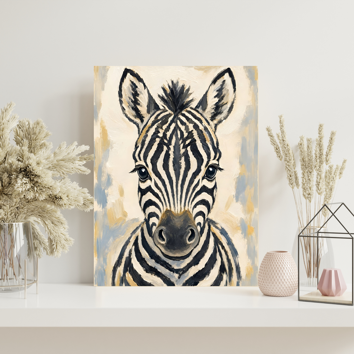 Poster bébé zèbre – affiche chambre d'enfant sans cadre