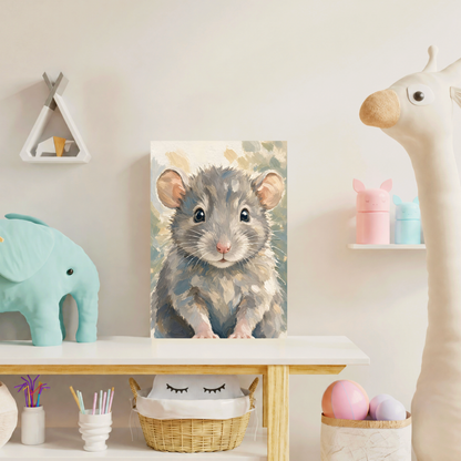 Poster bébé rat – affiche chambre d’enfant sans cadre