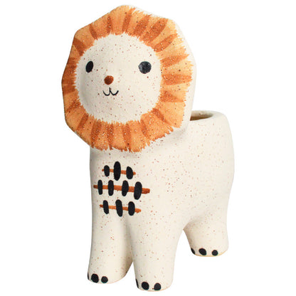 Vase original en forme de lion en céramique - idéal déco thème lion