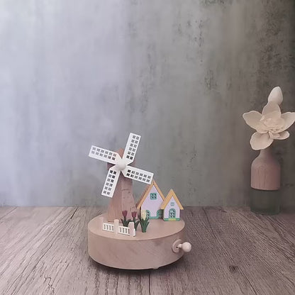 Boîte à musique en bois personnalisée - Le Moulin à Tendresse