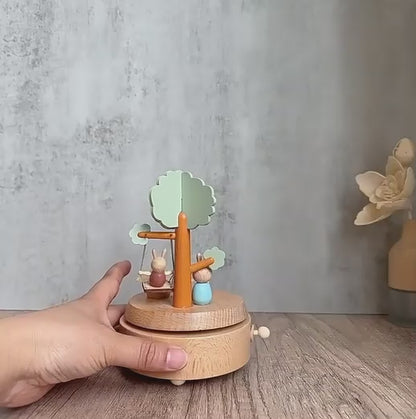 Boîte à musique en bois personnalisée - Le temps suspendu