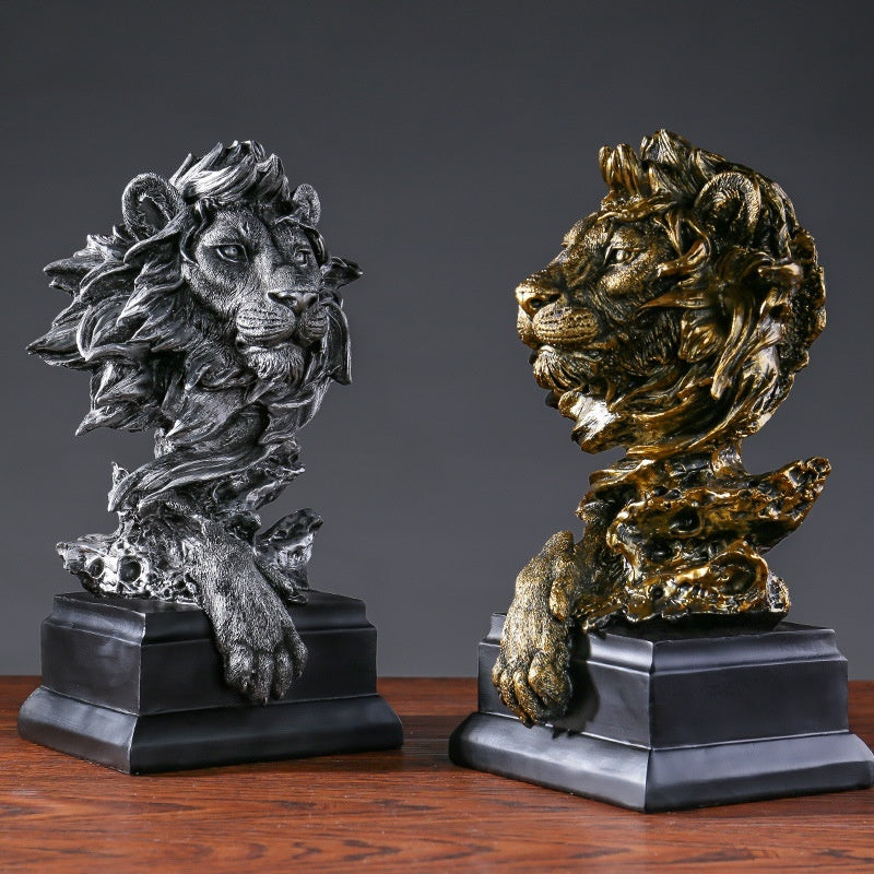 statue sculupture tete de lion