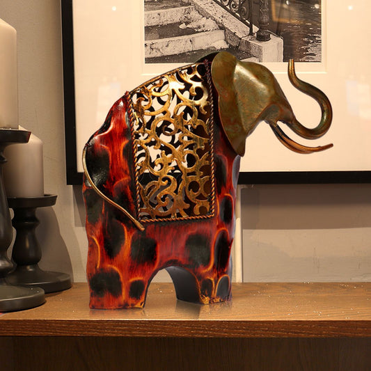 magnifique statuette éléphant sur une étagère, idéal cadeau pour les amoureux des éléphants