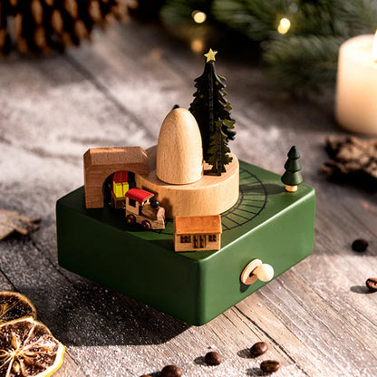 Boîte à musique en bois personnalisée - Mon premier Noël