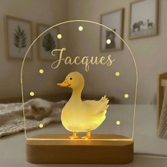 Veilleuse acrylique à personnaliser - Le canard